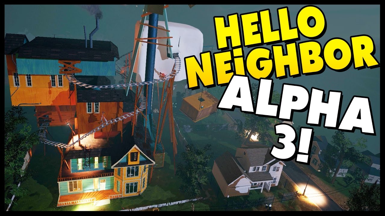 hello neighbor alpha 3 games